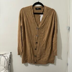 NEW ICONE (SIMONS) CASHMERE BLEND OVERSIZED CARDIGAN